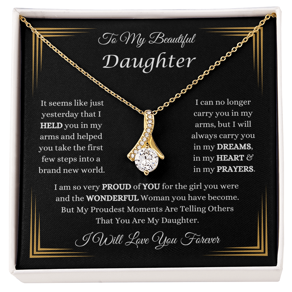 To My Beautiful Daughter Necklace