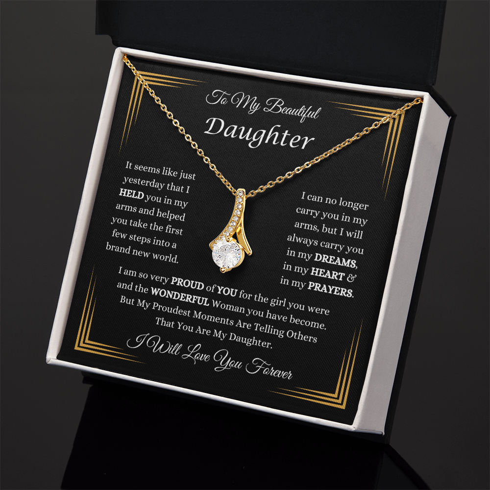 To My Beautiful Daughter Necklace
