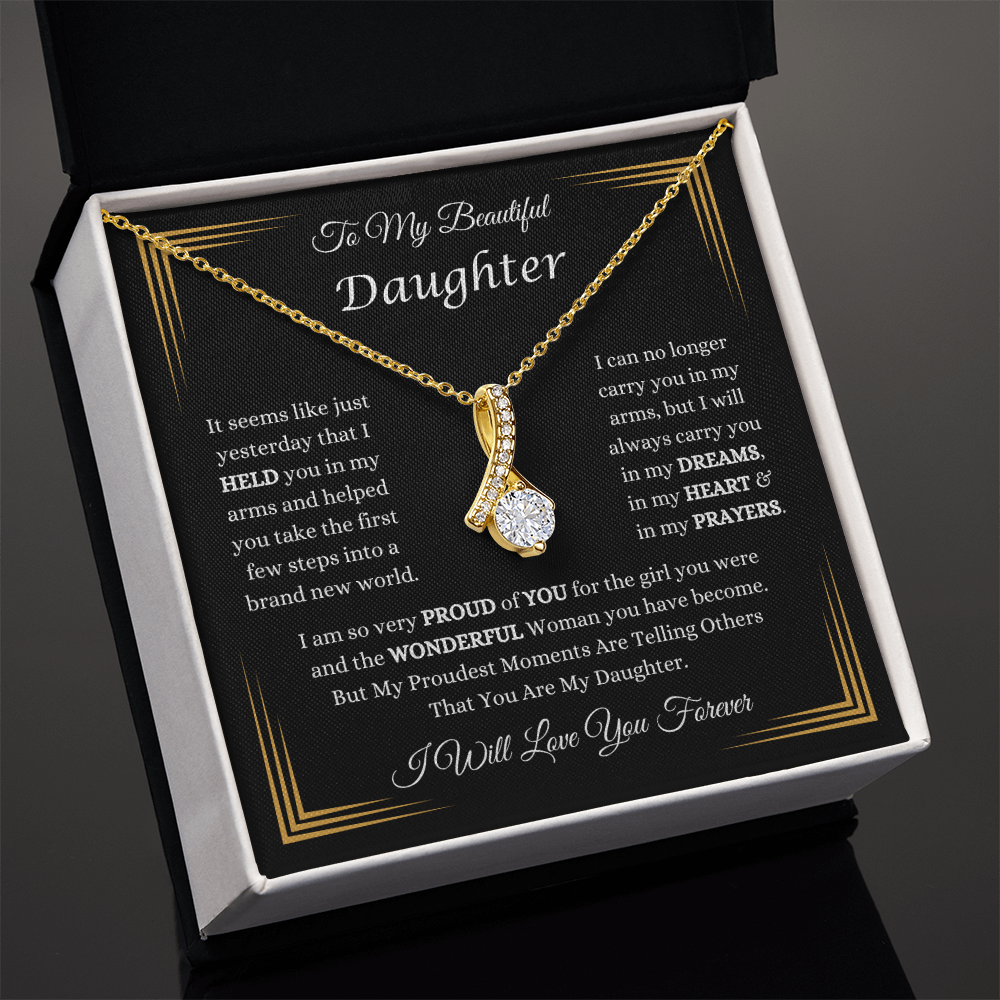 To My Beautiful Daughter Necklace
