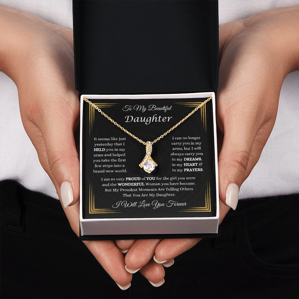 To My Beautiful Daughter Necklace
