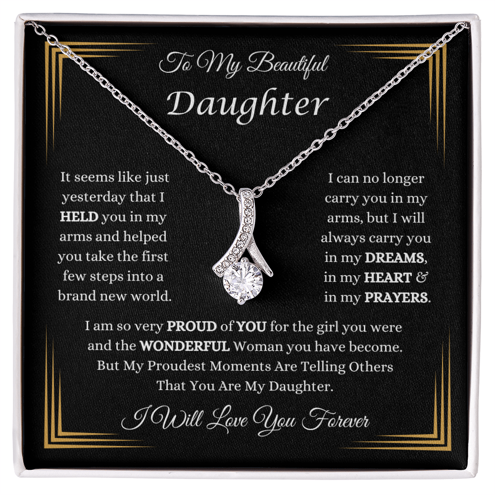 To My Beautiful Daughter Necklace