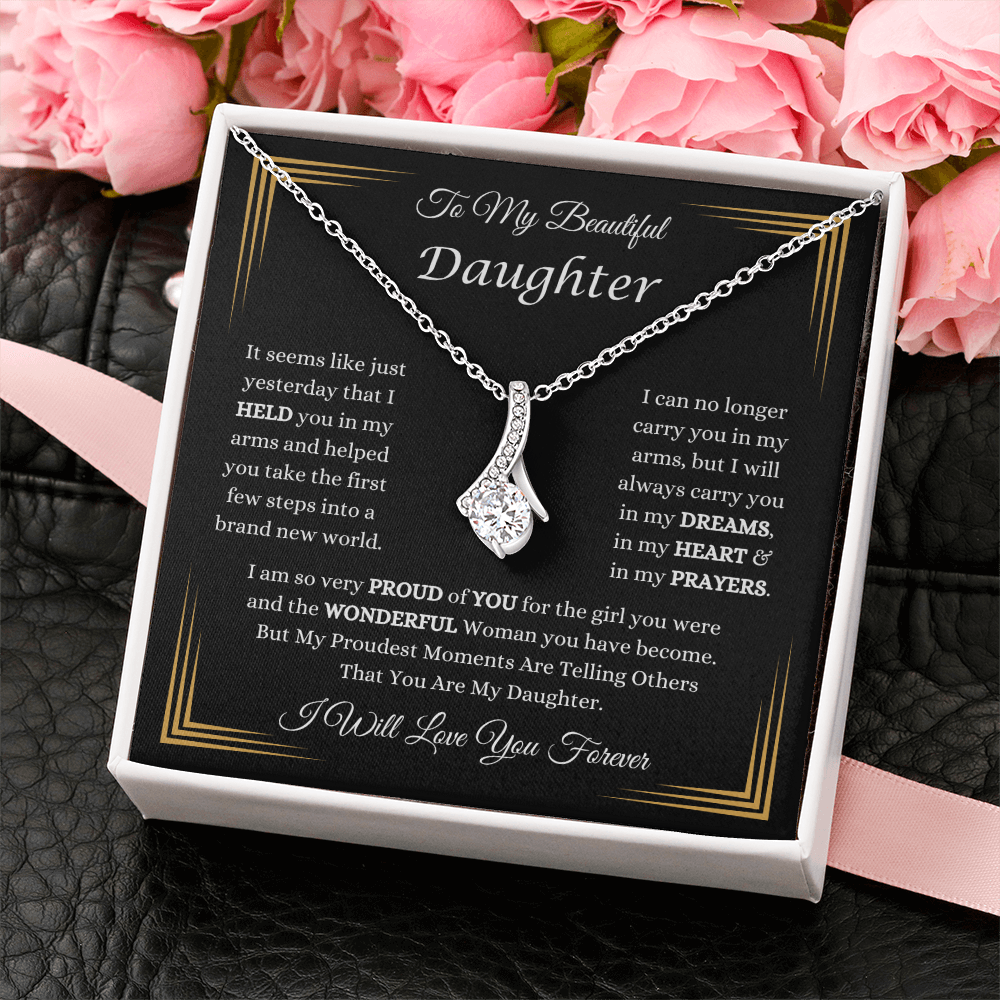 To My Beautiful Daughter Necklace