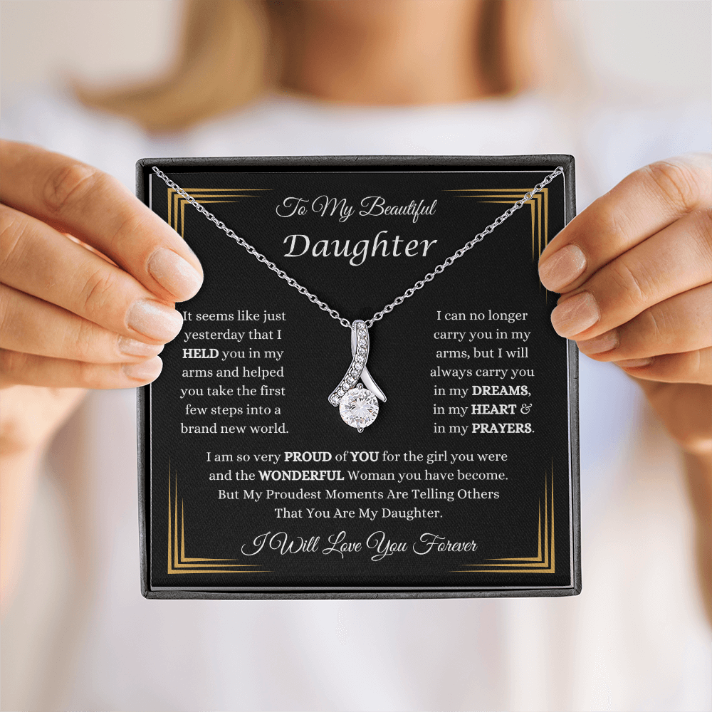 To My Beautiful Daughter Necklace