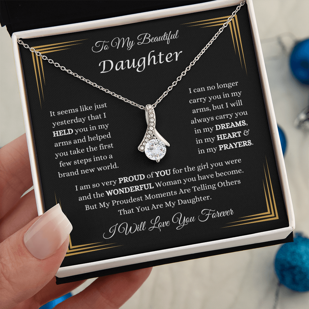 To My Beautiful Daughter Necklace