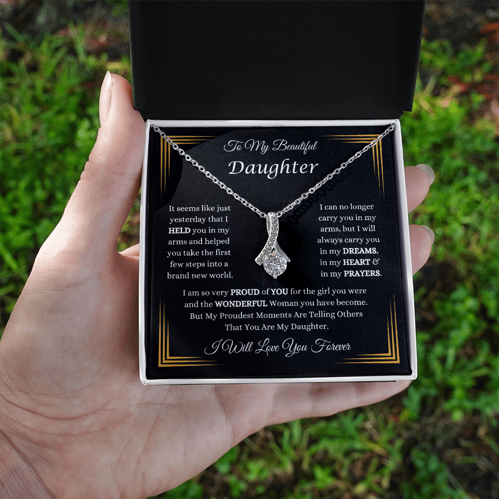 To My Beautiful Daughter Necklace