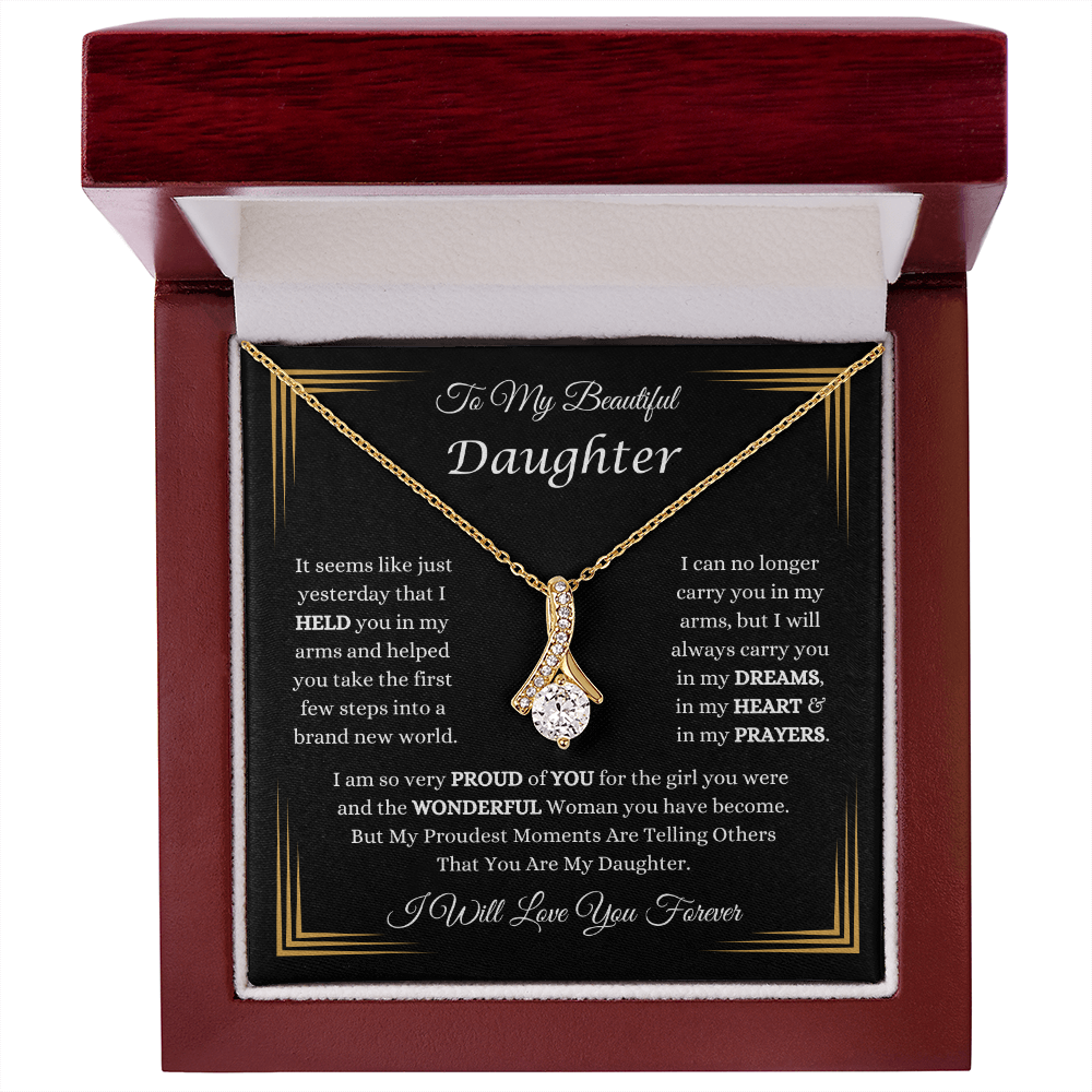 To My Beautiful Daughter Necklace