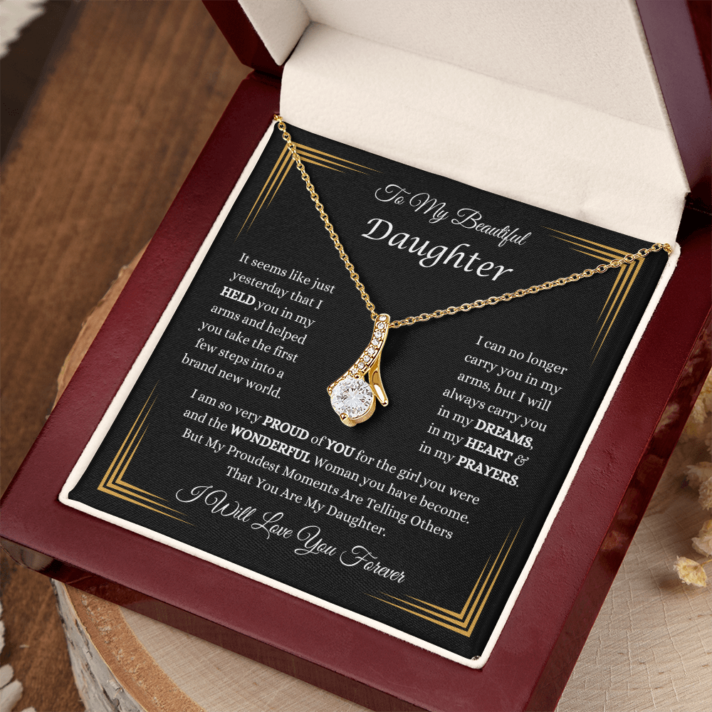 To My Beautiful Daughter Necklace