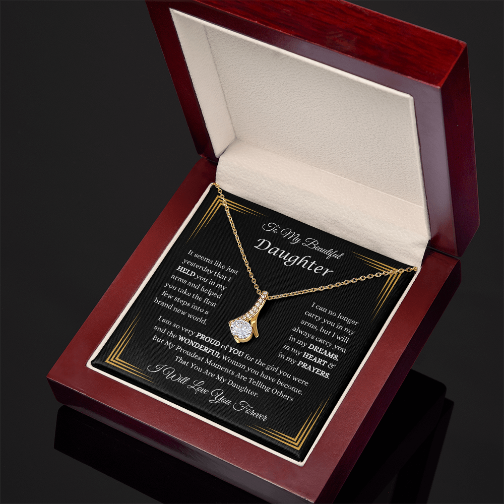 To My Beautiful Daughter Necklace