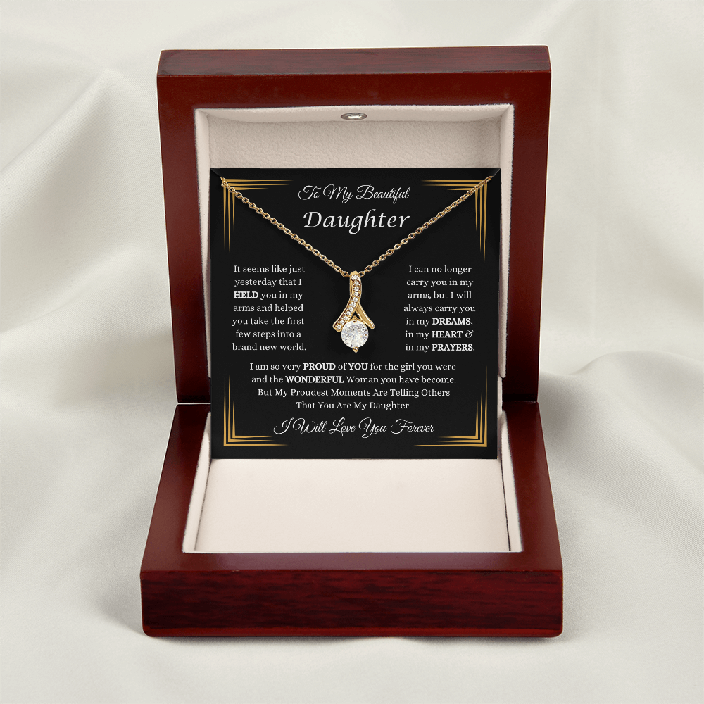 To My Beautiful Daughter Necklace
