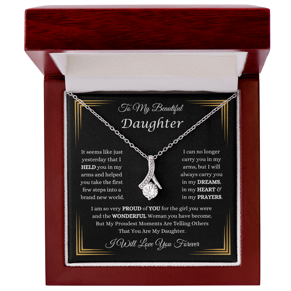 To My Beautiful Daughter Necklace