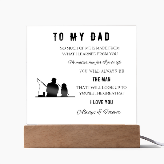 To My Dad-Acrylic Plaque Father/Daughter