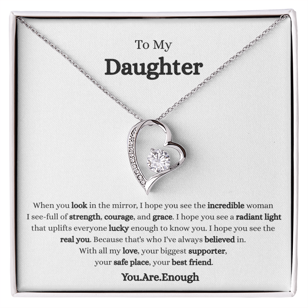 To My Daughter-Forever Love Necklace
