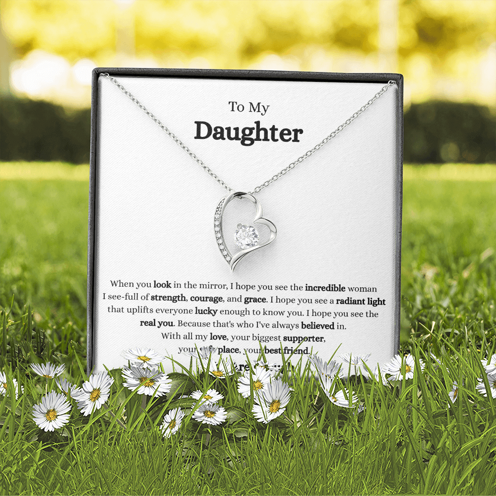 To My Daughter-Forever Love Necklace