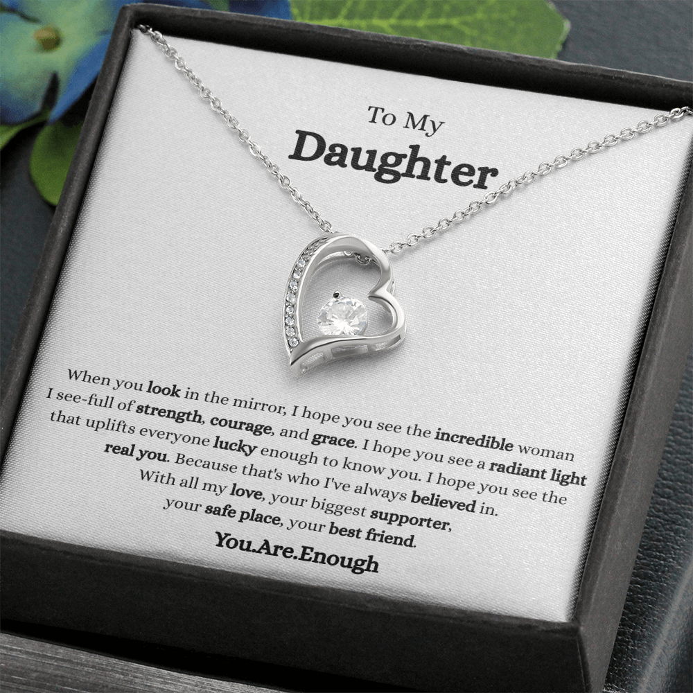 To My Daughter-Forever Love Necklace