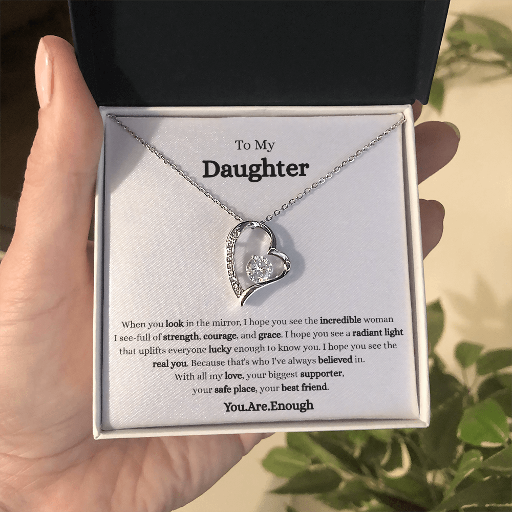 To My Daughter-Forever Love Necklace