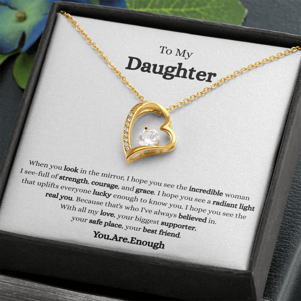 To My Daughter-Forever Love Necklace