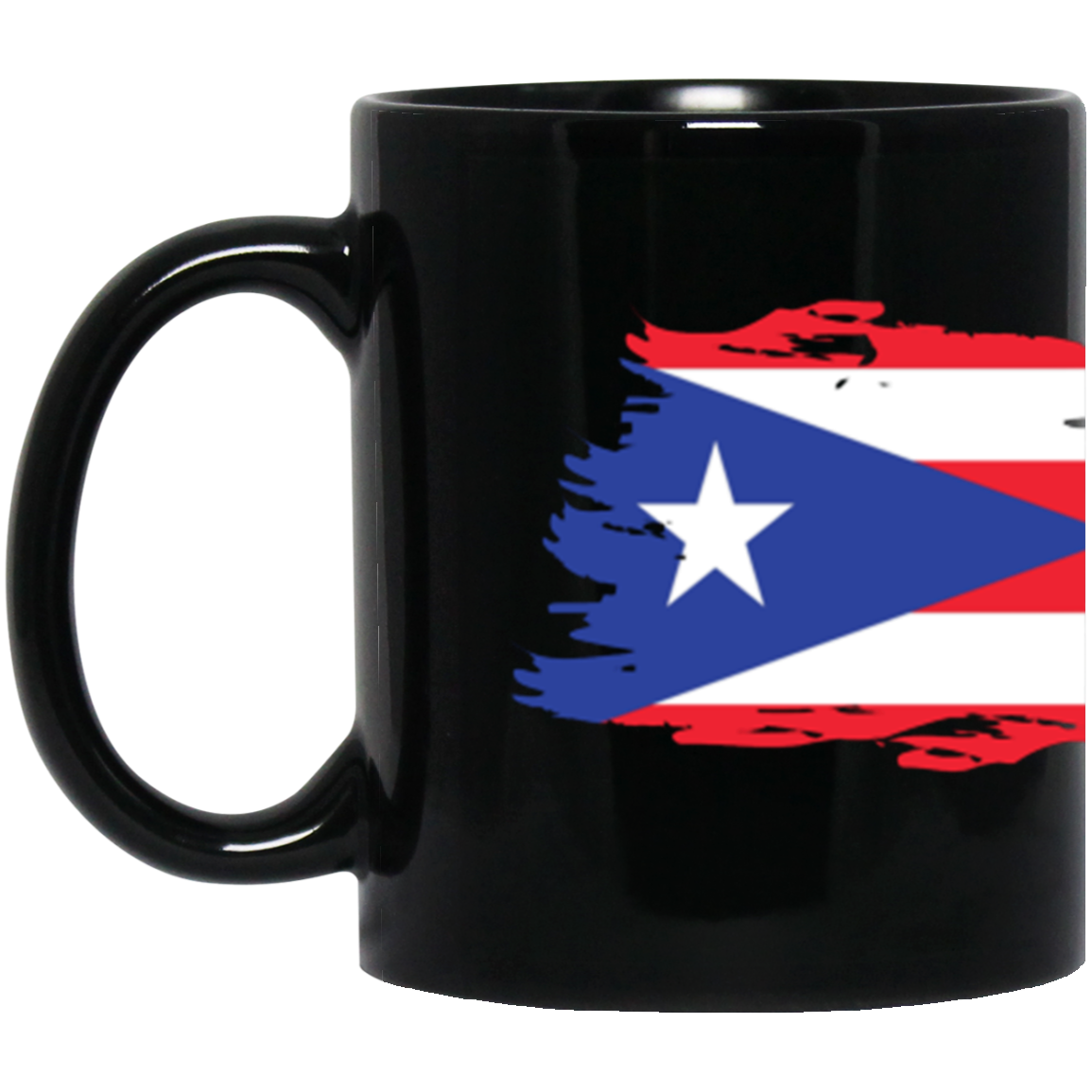"Puerto Rico Coqui" 11 oz. Black Mug
