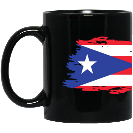 "Puerto Rico Coqui" 11 oz. Black Mug