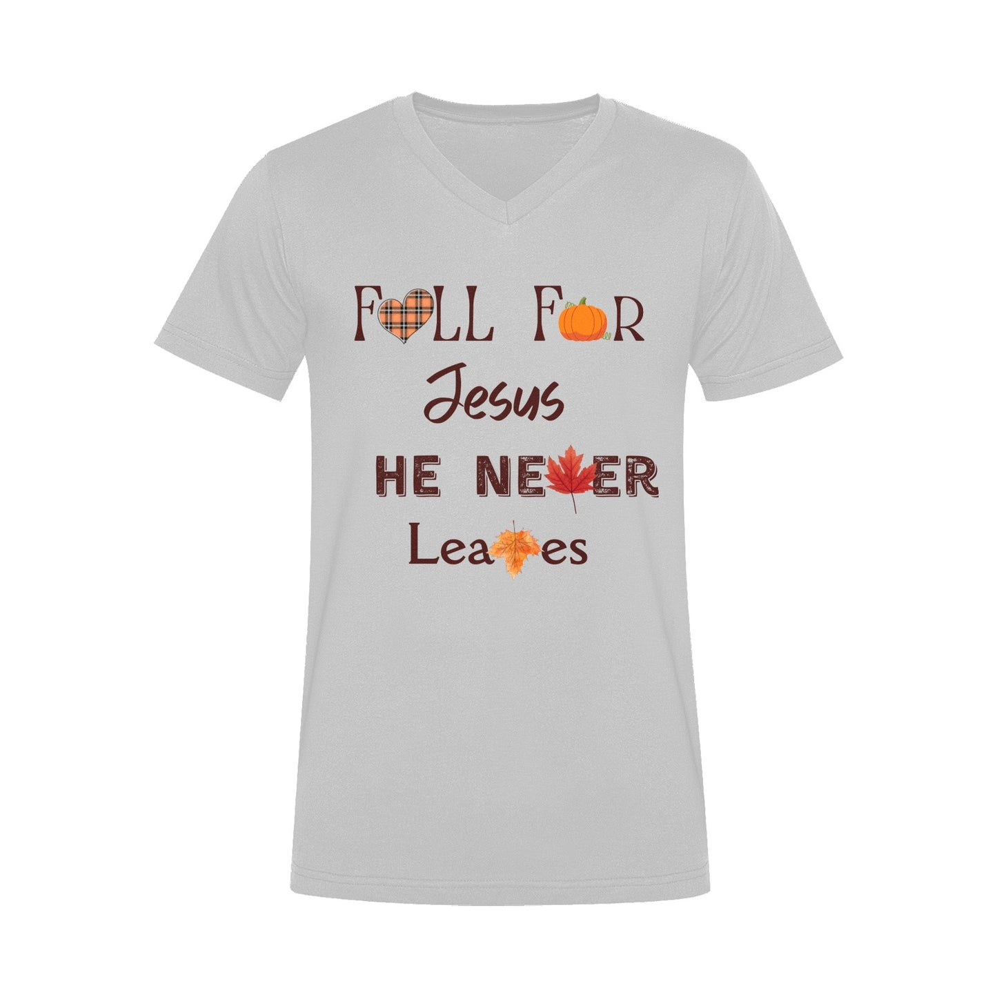 "Fall For Jesus" V-Neck-Unisex