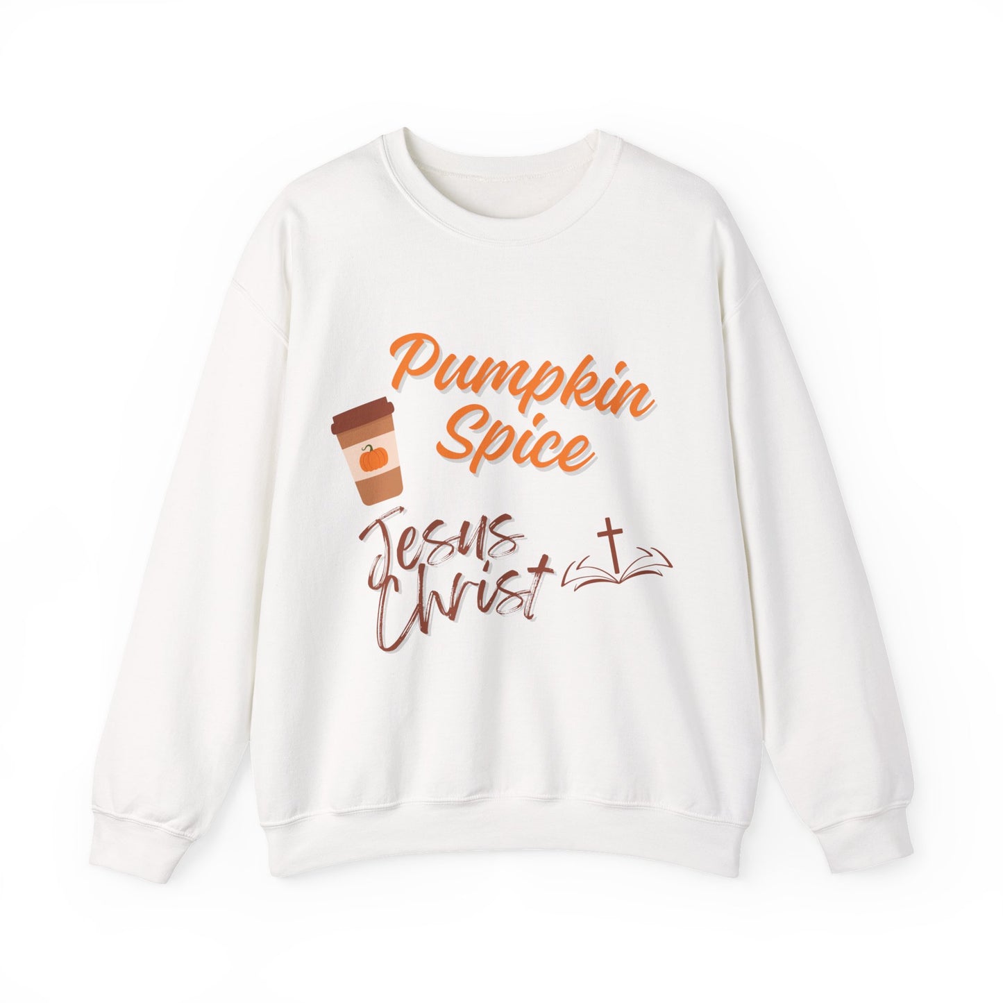 Pumpkin Spice & Jesus Faith Fall Sweatshirt