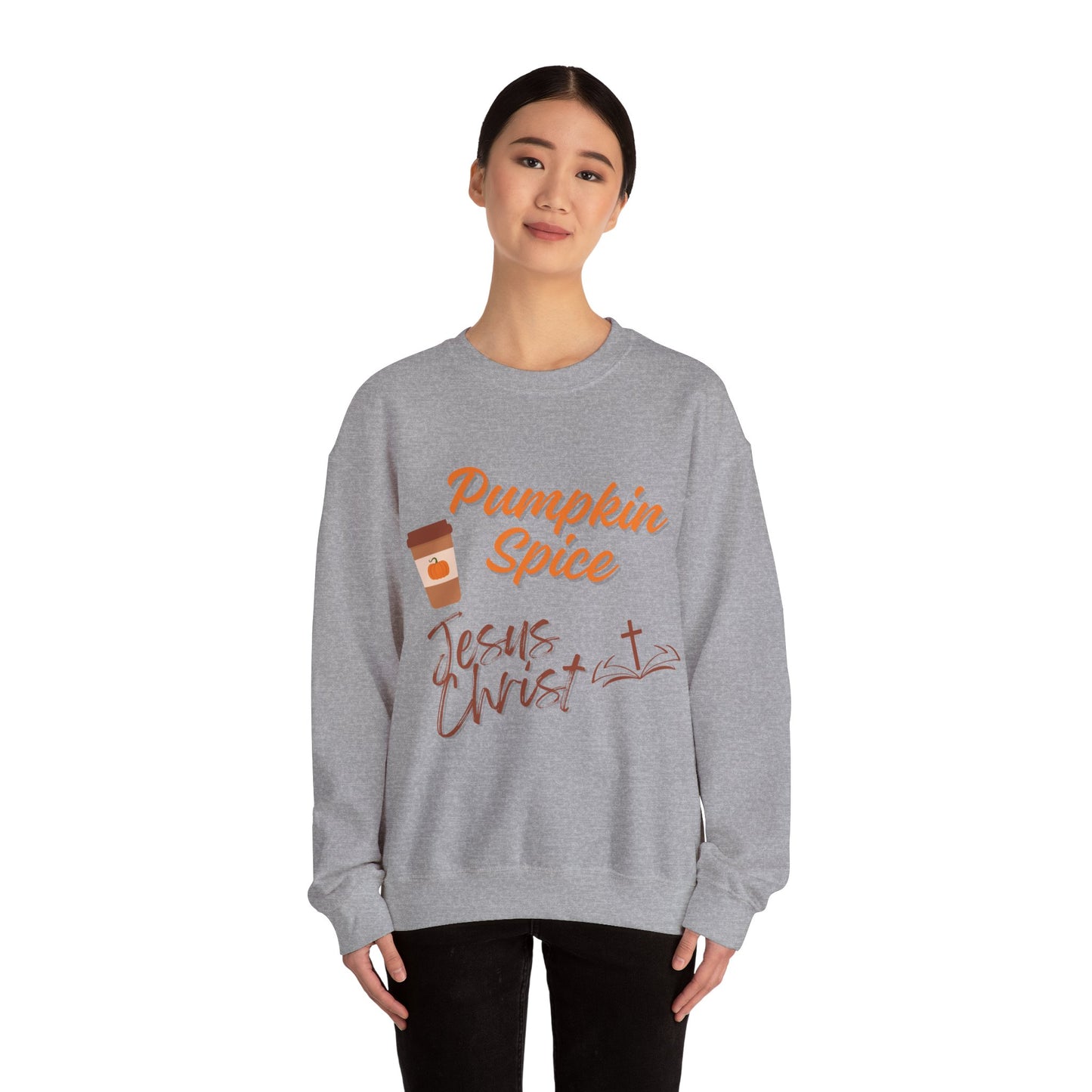 Pumpkin Spice & Jesus Faith Fall Sweatshirt