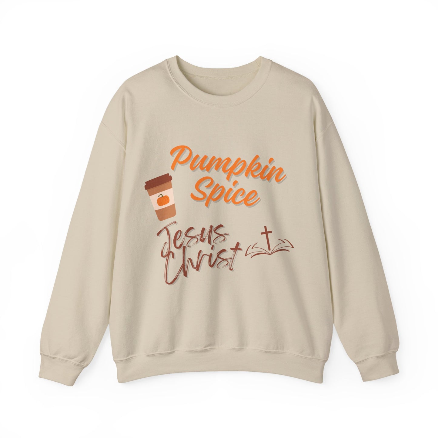 Pumpkin Spice & Jesus Faith Fall Sweatshirt