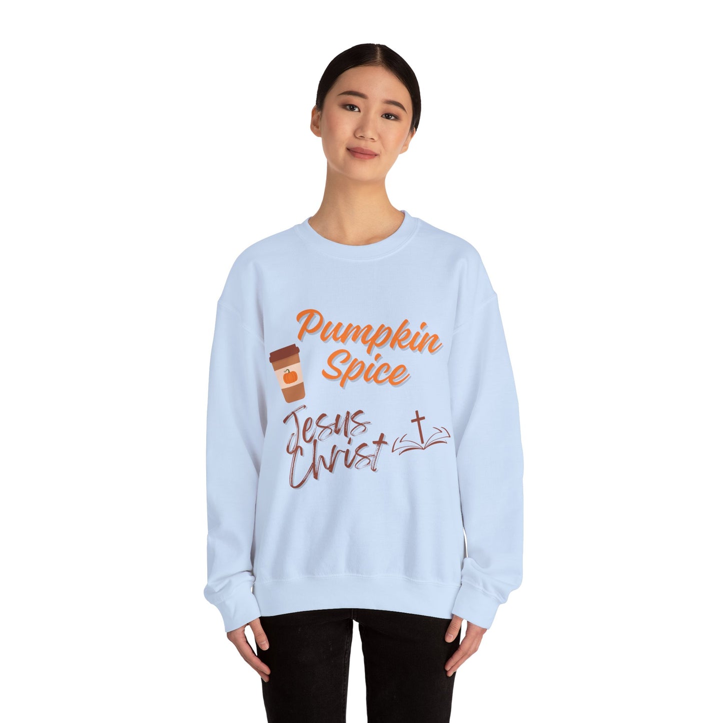 Pumpkin Spice & Jesus Faith Fall Sweatshirt