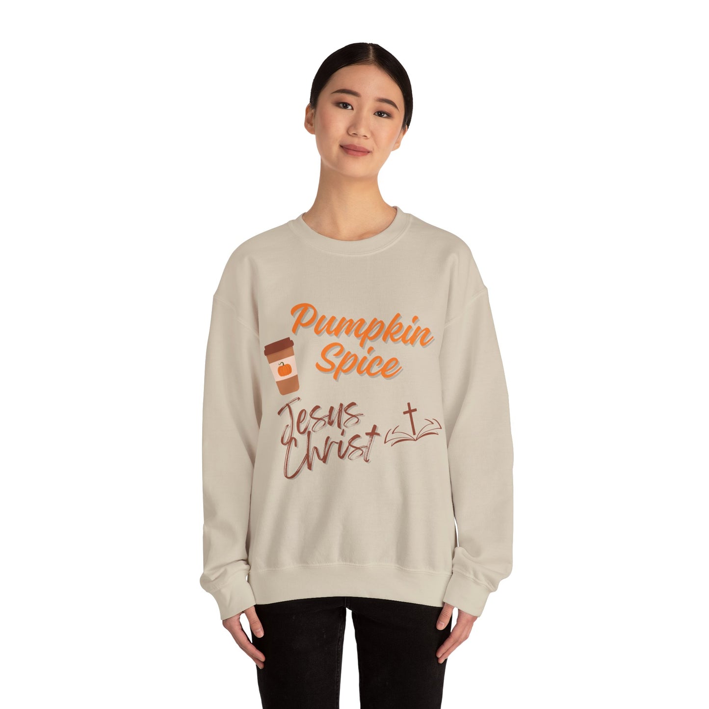 Pumpkin Spice & Jesus Faith Fall Sweatshirt