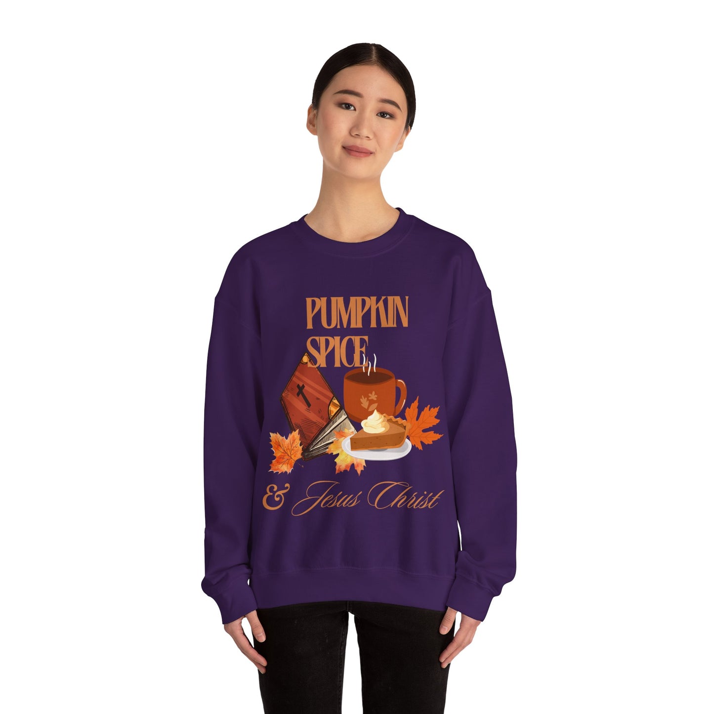 Crewneck Sweatshirt - Pumpkin Spice & Jesus Christ