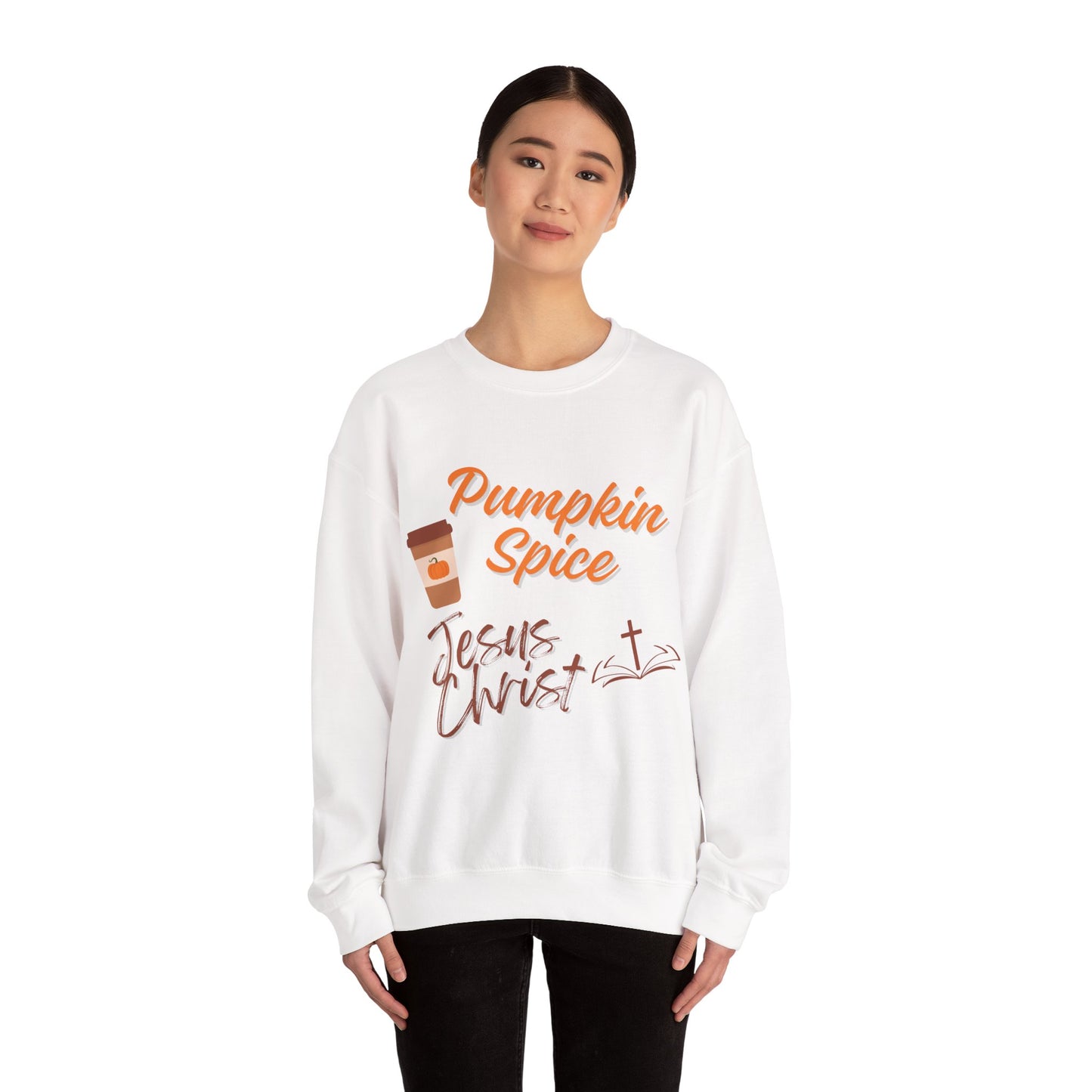 Pumpkin Spice & Jesus Faith Fall Sweatshirt