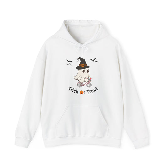 Hoodie Sweater Spooky Ghost on a Bike Halloween Unisex Sweatshirt