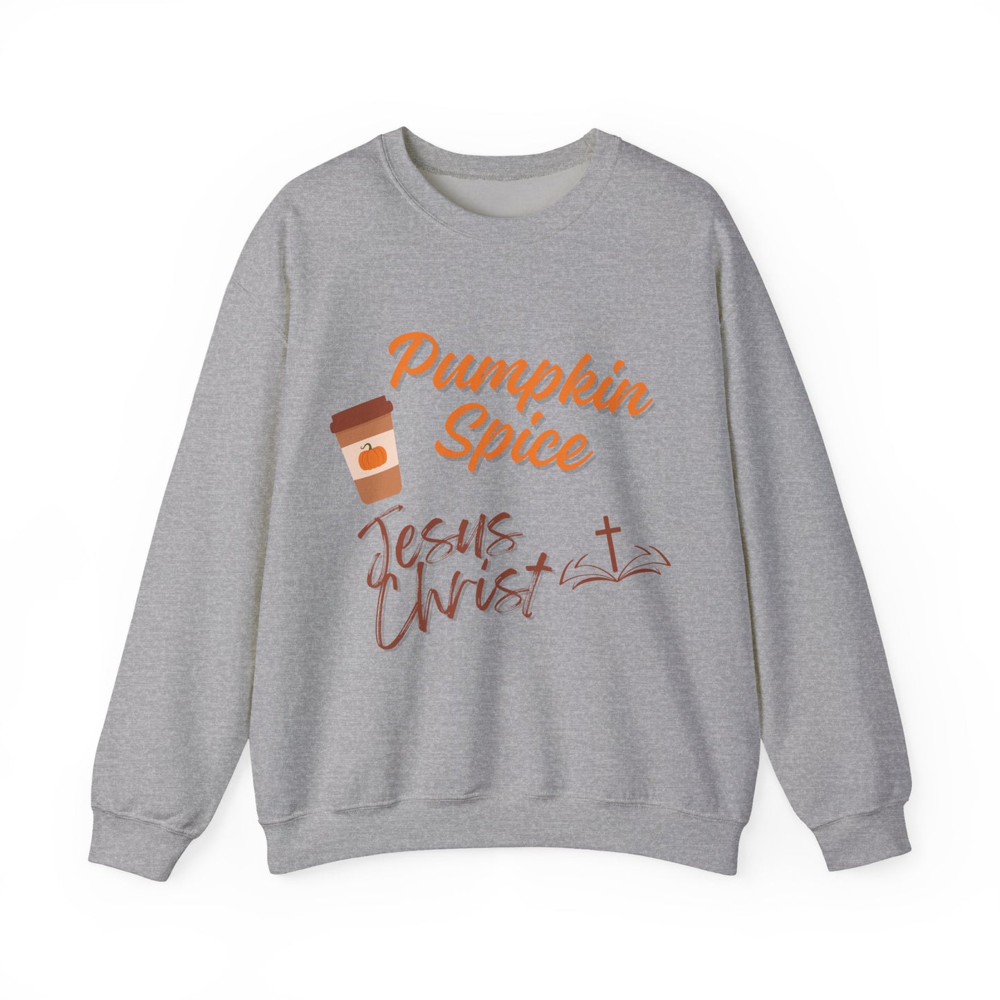 Pumpkin Spice & Jesus Faith Fall Sweatshirt