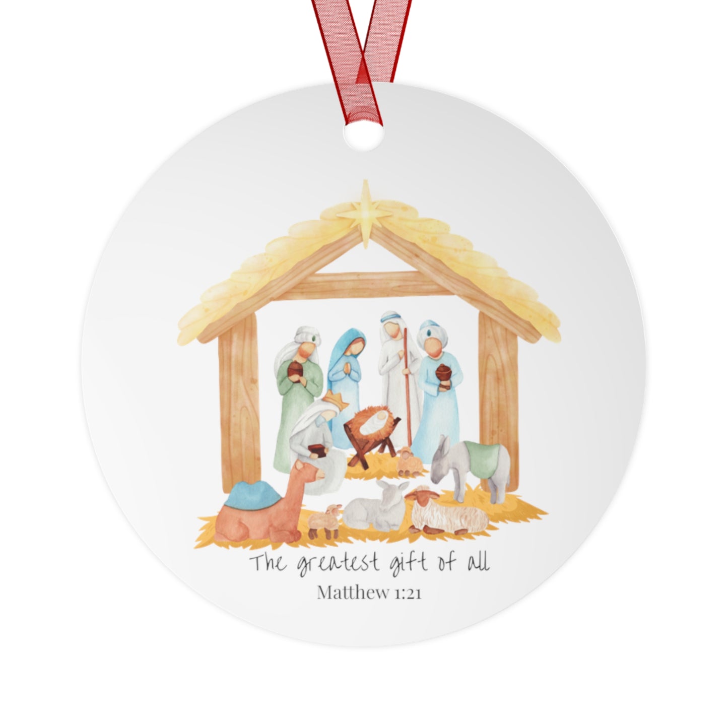 Nativity Christmas Ornament-Metal