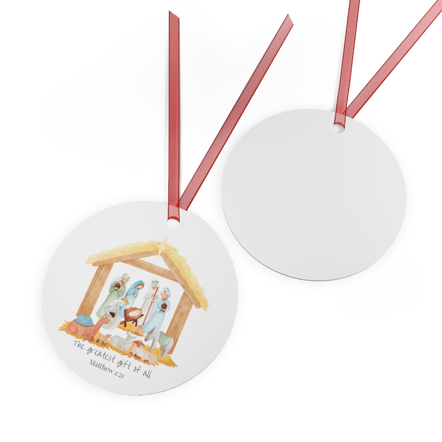 Nativity Christmas Ornament-Metal