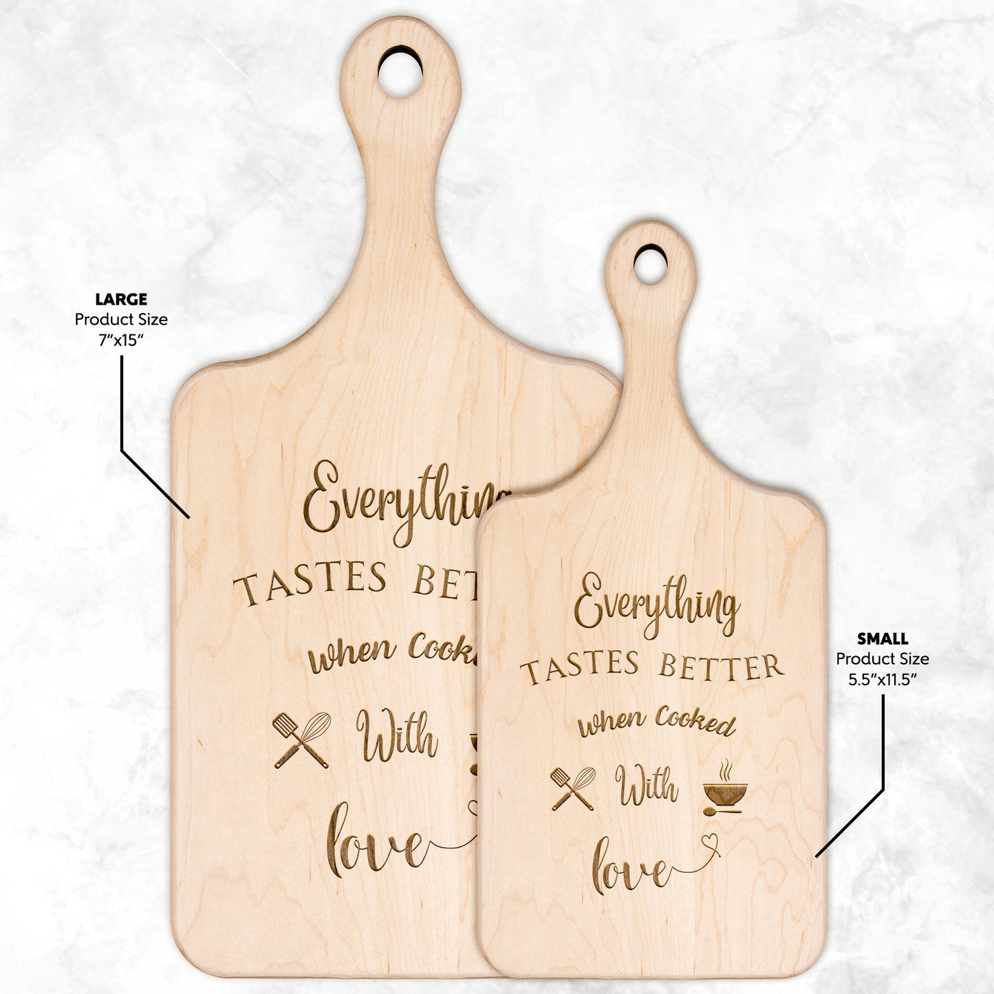 Cooked with Love Cutting Board