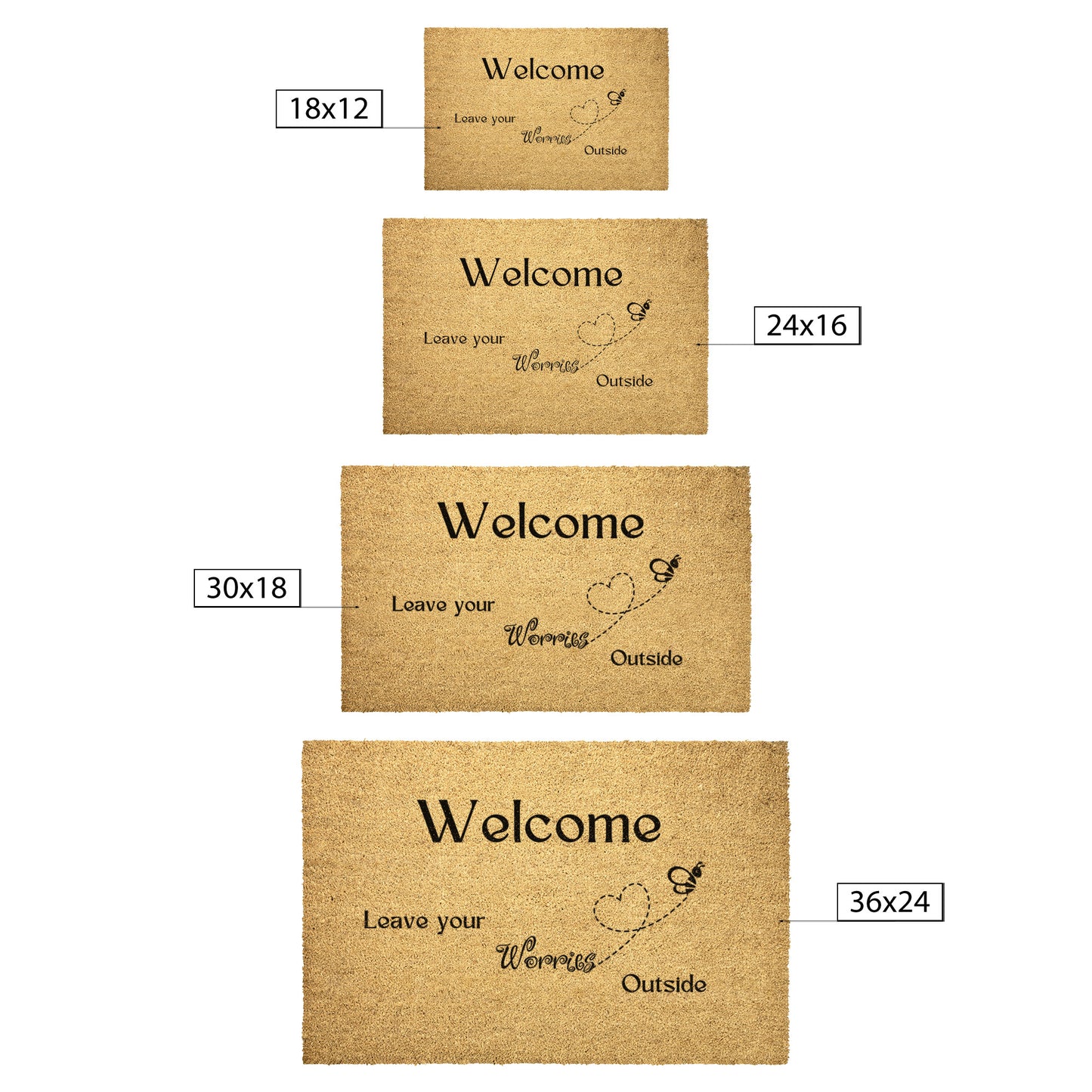 Leave Your Worries Doormat