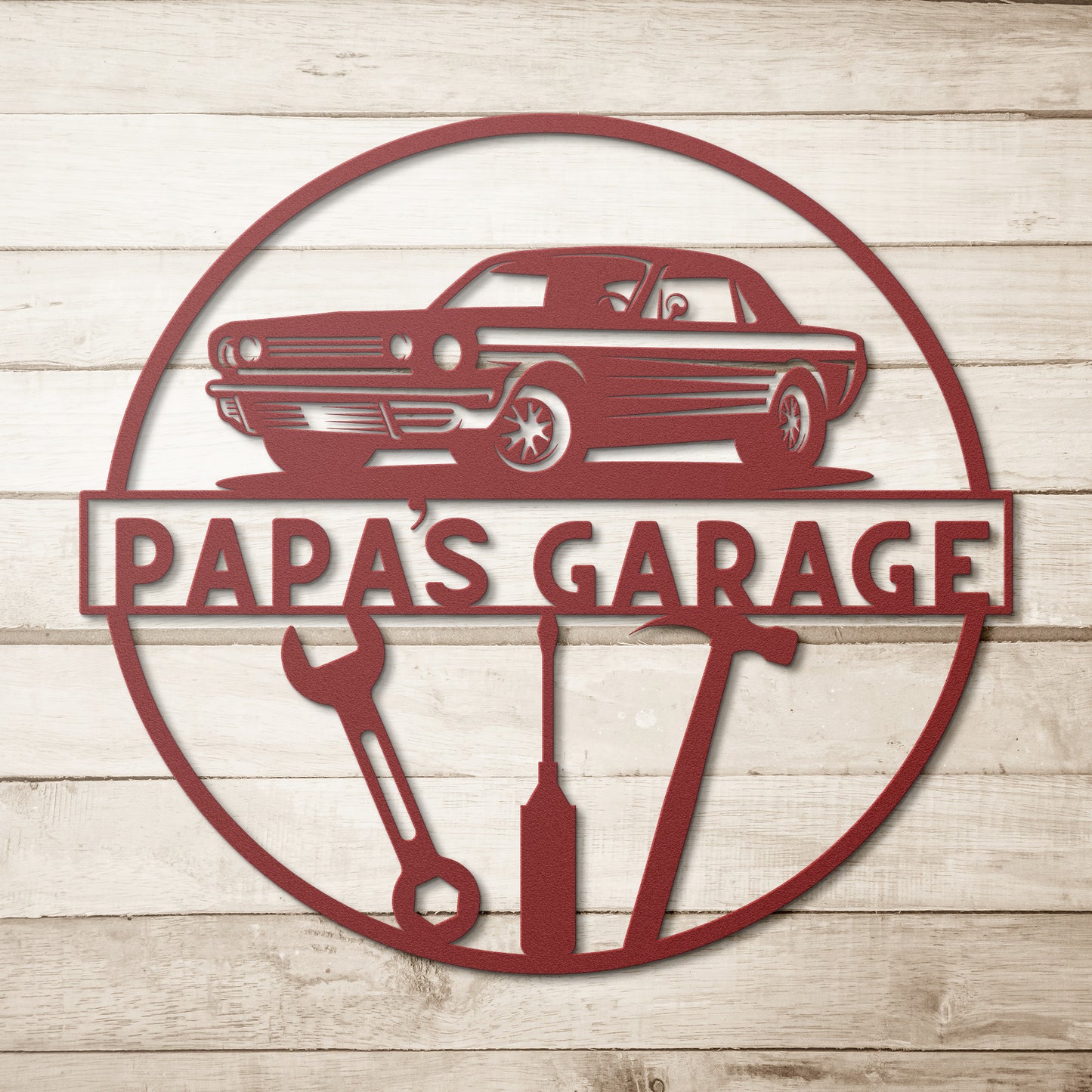 Papa's Garage Metal Art