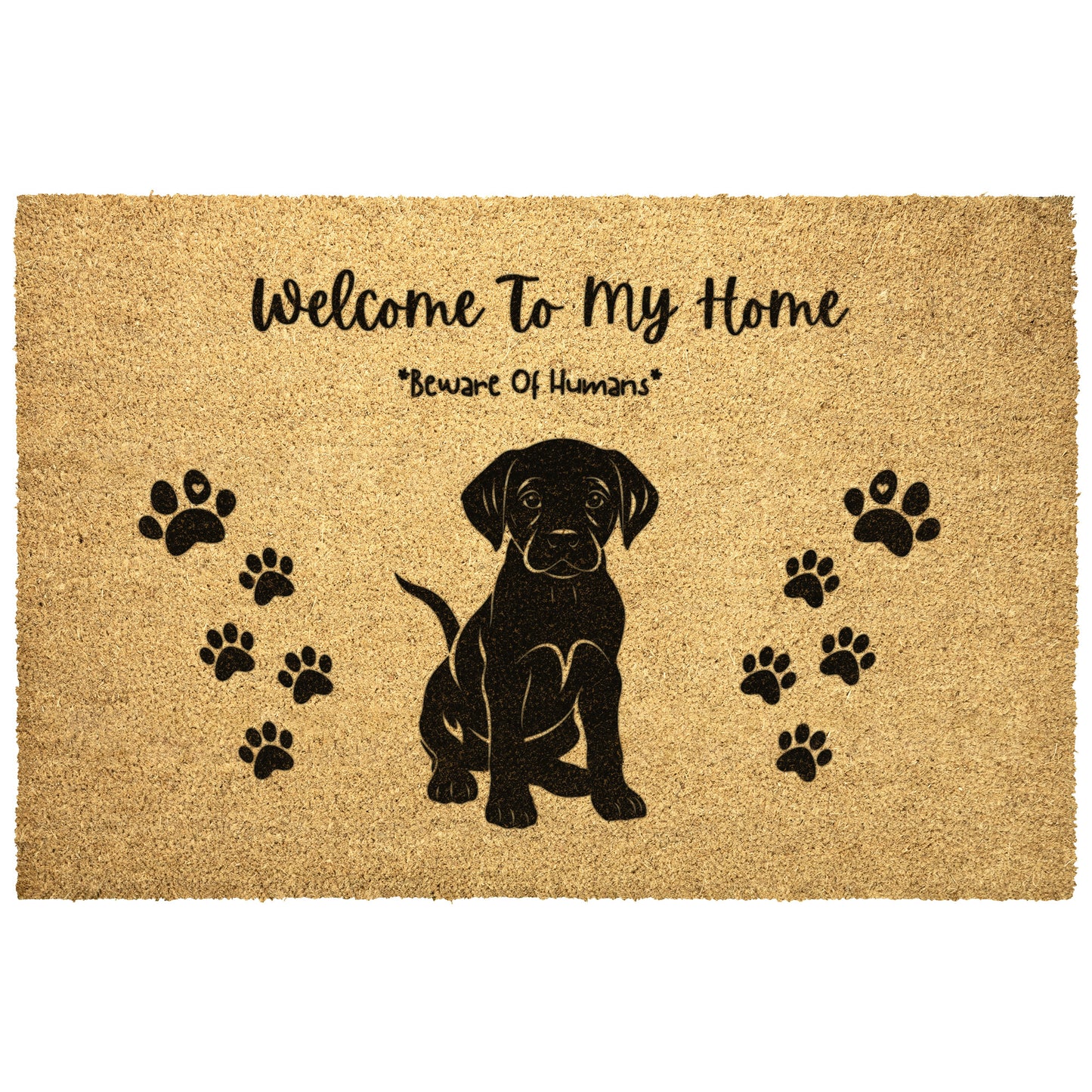 Welcome To My Home" Puppy Doormat