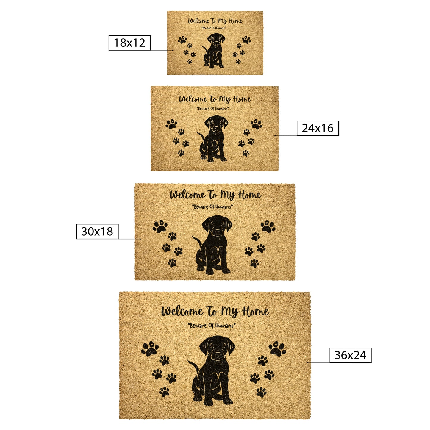 Welcome To My Home" Puppy Doormat