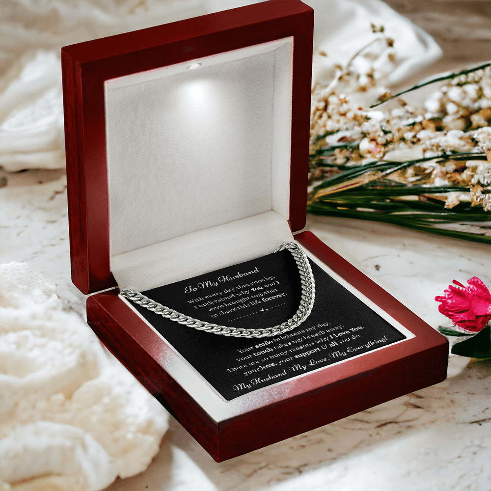 To My Husband-Cuban Link Chain