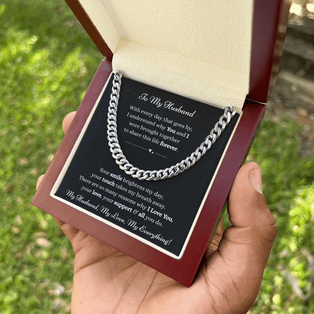 To My Husband-Cuban Link Chain