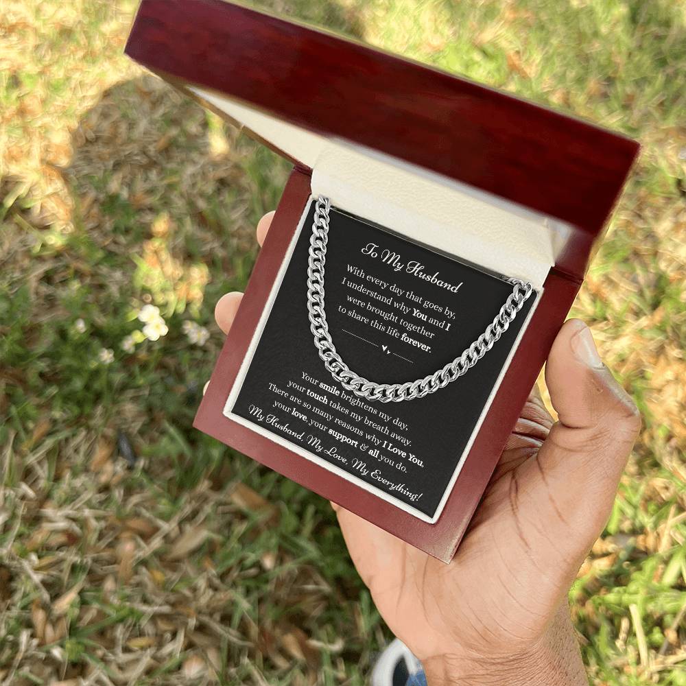 To My Husband-Cuban Link Chain